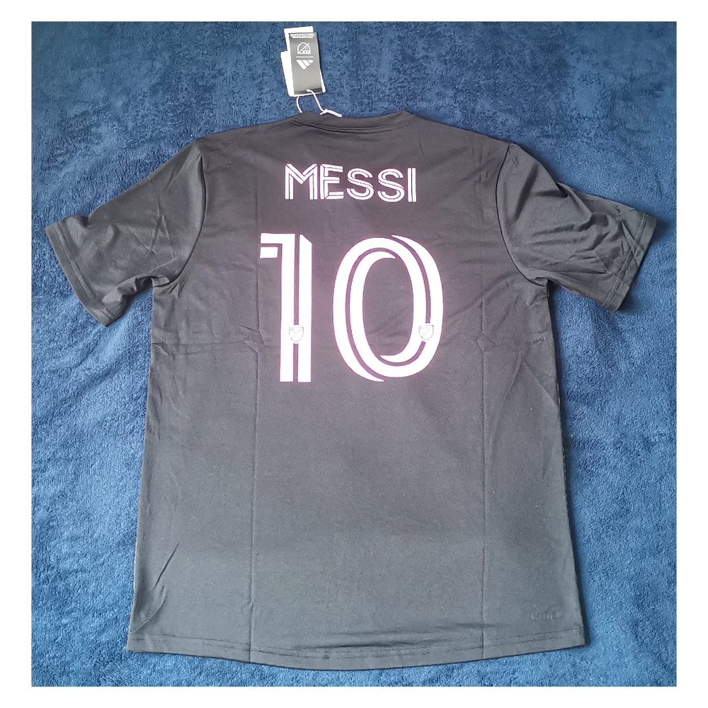 Adidas-Lionel Messi Inter Miami CF#10/Men's/size: XS. Soccer Jersey Black JJ2589
